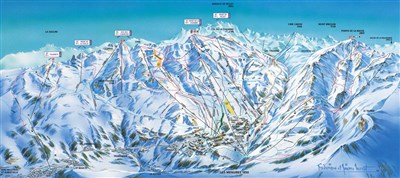 Les Menuires/Les 3 Vallées – Médian, Necou nebo jiné - skimapa