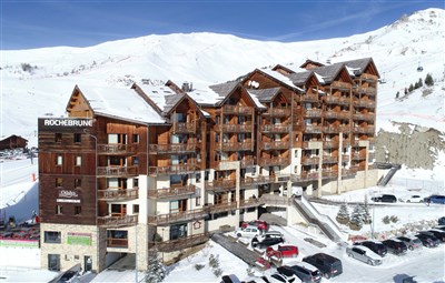 Orcières – Rochebrune Le Vallon - rezidence Rochebrune Le Vallon v Orcieres ještě bez přistavěné části rezidence Rochebrune Les CImes