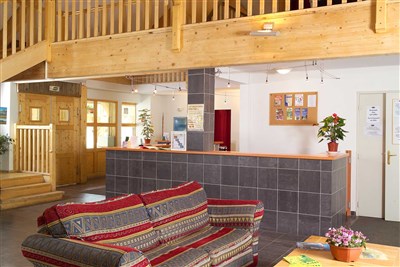 Les Sybelles – L'Orée des Pistes - interiér rezidence Les Fermes de St. Sorlin - recepce