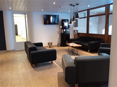 Les Sybelles – L'Orée des Pistes - rezidence L´Orée des Pistes - vstupní hala u recepce