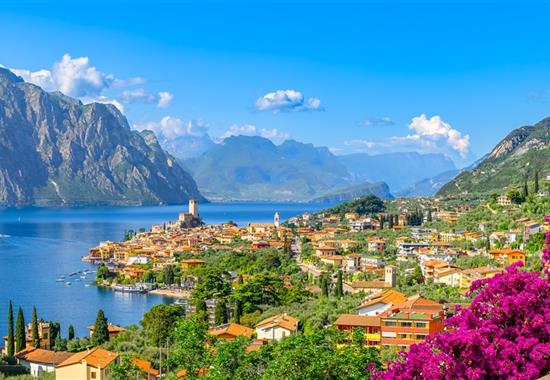 Lago di Garda - sever, Monte Baldo a Tremalzo