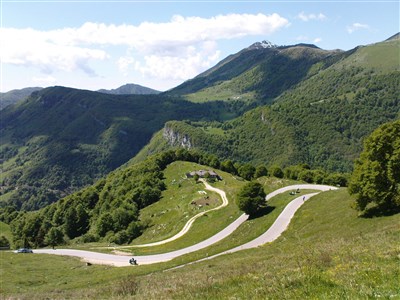 Lago di Garda - sever, Monte Baldo a Tremalzo